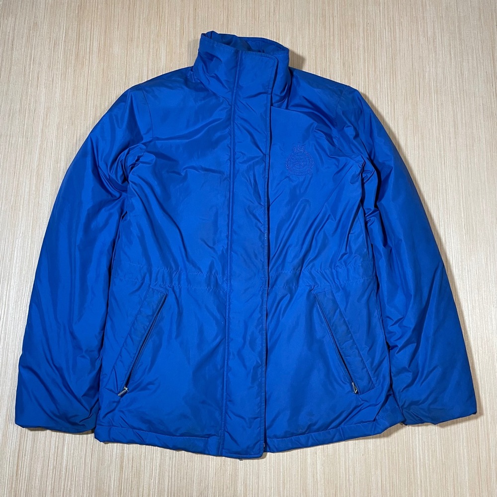Lauren Active Ralph Lauren Puffer Jacket Womens Royal Blue Crest Logo Small